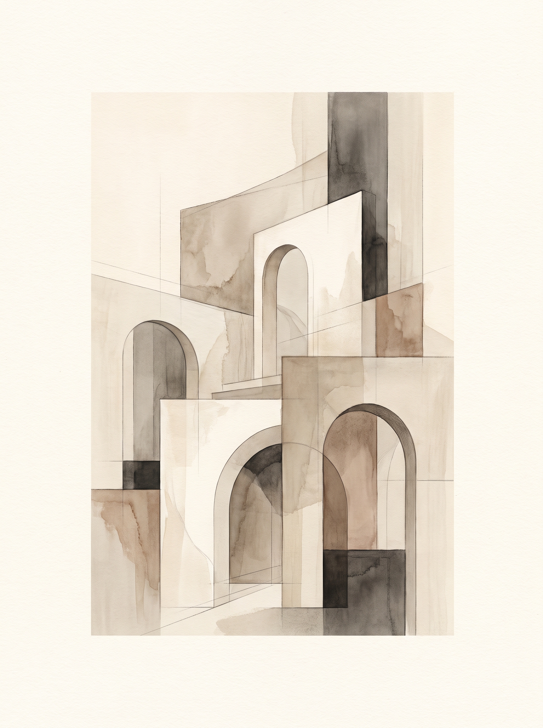 Architectural Abstracts Wall Art Collection – 10 Modern Architecture & Geometric Art Prints - Image 10