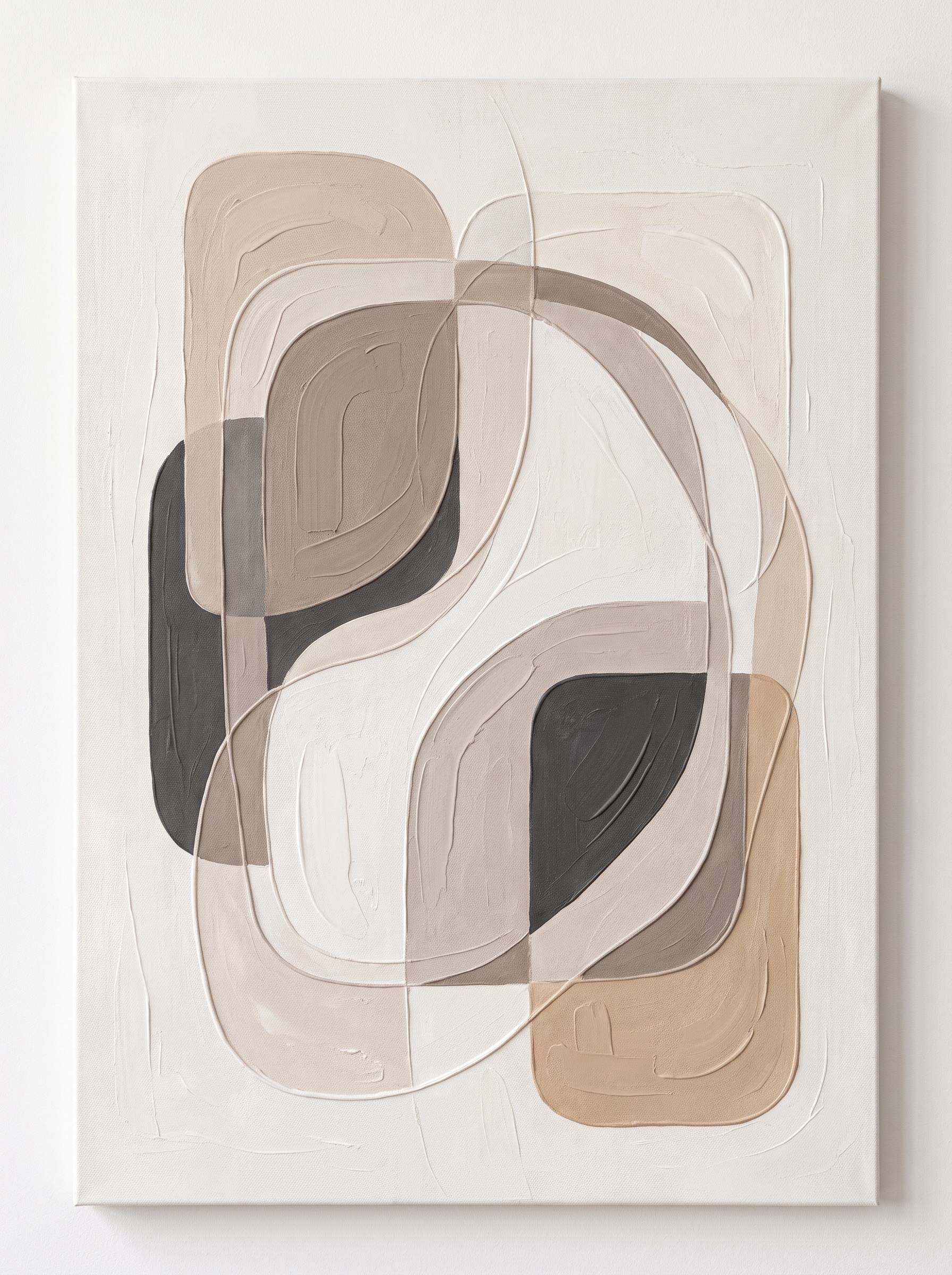 Organic Forms Wall Art Collection – 10 Modern Abstract Sculptural Art Prints - Image 1